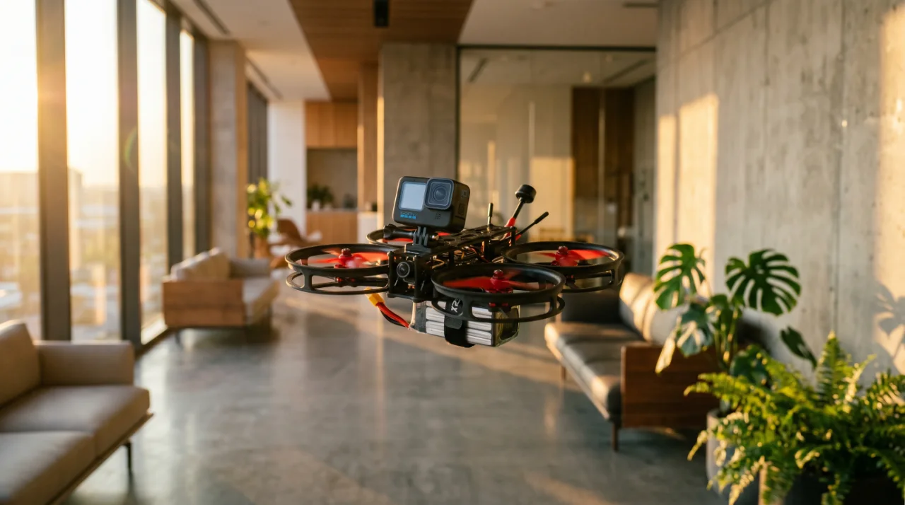 Drone FPV em voo